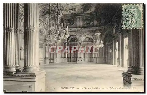 Ansichtskarte AK Bordeaux Le grand theatre La salle des concerts