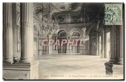 Cartes postales Bordeaux Le grand theatre La salle des concerts