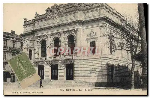 Cartes postales Cette Le theatre