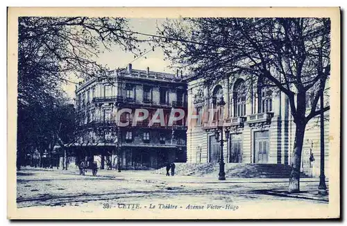 Cartes postales Cette Le theatre Avenue Victor Hugo