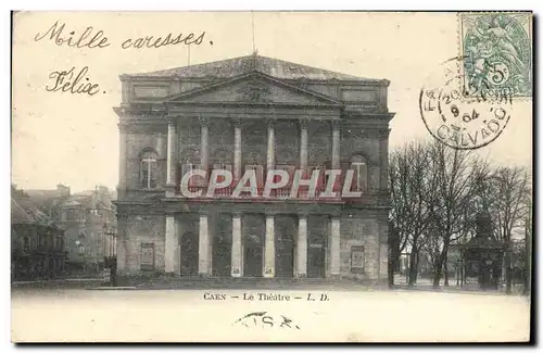 Cartes postales Caen Le theatre