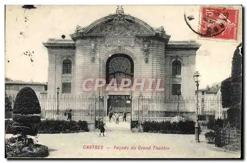 Ansichtskarte AK Castres Le theatre Facade du grand theatre