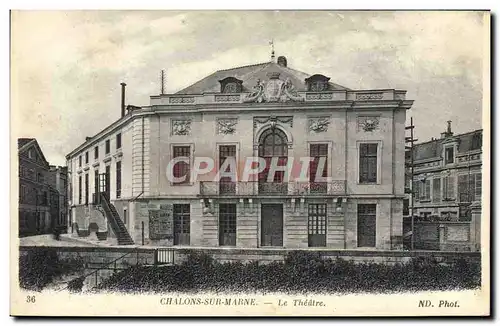 Cartes postales Chalons sur Marne Le theatre