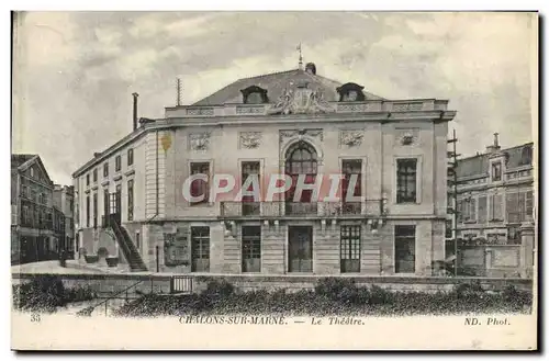 Cartes postales Chalons sur Marne Le theatre