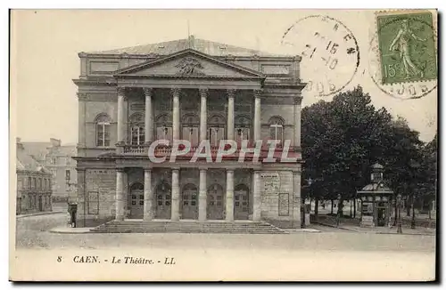 Cartes postales Caen Le theatre