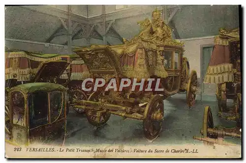 Ansichtskarte AK Versailles Le Petit Trianon Musee des Voitures Voiture du sacre de Charles X