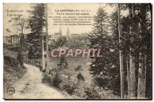 Cartes postales La Louvesc Vue A Travers les Sapins