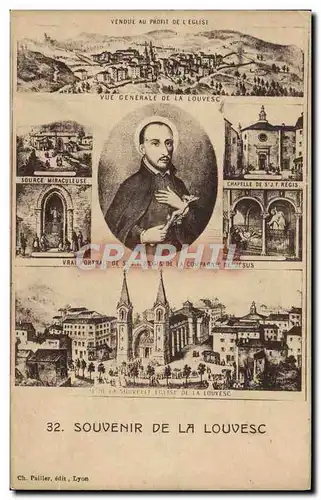 Cartes postales La Louvesc Souvenir Compagnie de Jesus