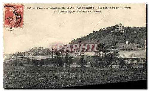 Ansichtskarte AK Vallee De Chevreuse Chevreuse Vue d&#39Ensemble Sur les Ruines de la Madeleine et le manoir du c