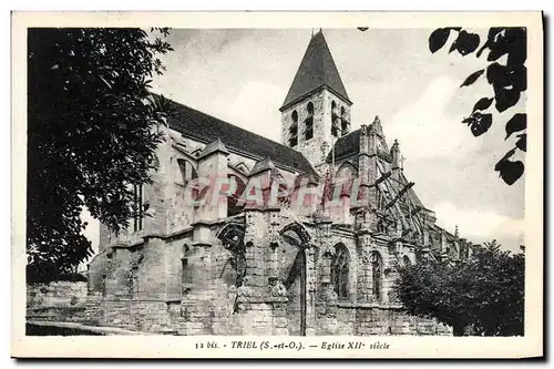 Cartes postales Triel Eglise 12eme