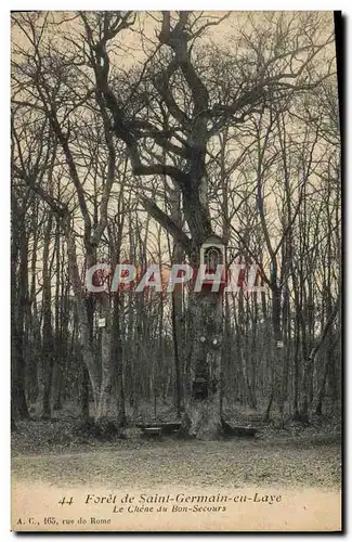 Cartes postales Foret de Saint Germain en Laye Le chene du Bon Secours