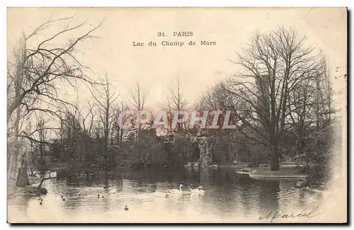 Cartes postales Paris Lac du Champ de Mars