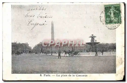 Cartes postales Paris La Place de la Concorde