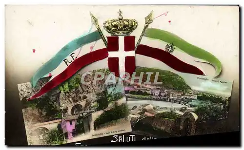 Cartes postales Douanes Frontiera Italo Francese