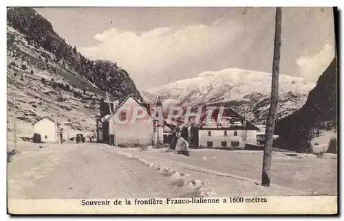 Cartes postales Douanes Souvenir de la frontiere franco italienne