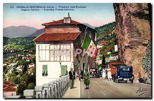 Cartes postales Douanes Grimaldi Ventimiglia Frontiera italo francese