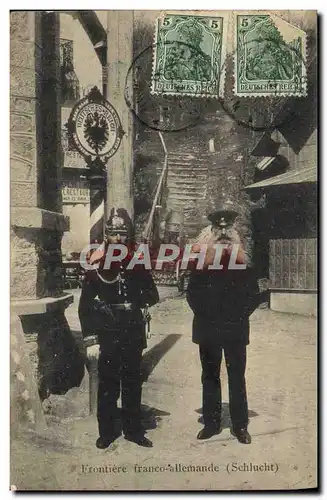 Cartes postales Douanes Frontiere Franco allemande Schlucht