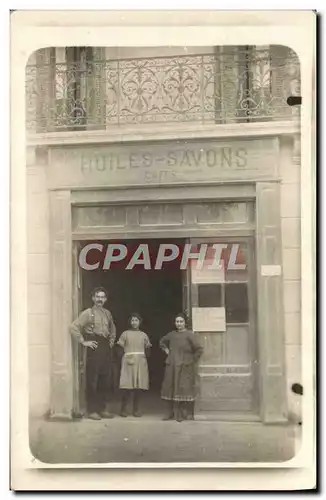 CARTE PHOTO Huiles Savons Cafes