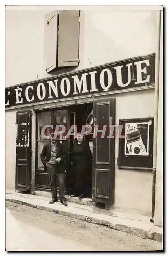 CARTE PHOTO Cafe Madeleine et Emile Coynet