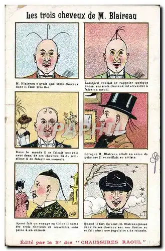 Cartes postales Les trois cheveux de M Blaireau Chaussures Raoul