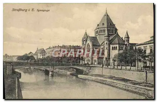 Cartes postales Judaica Juif Juda�ca Strasbourg La synagogue
