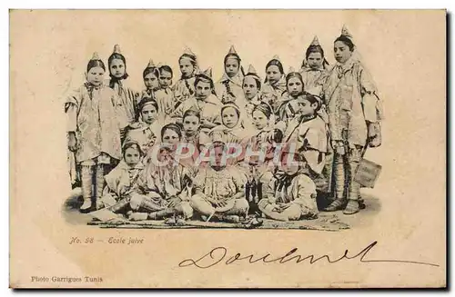 Cartes postales Judaica Juif Juda�ca Ecole juive Enfants