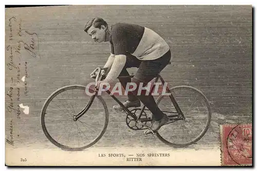 Cartes postales Velo Cycle Cyclisme Nos sprinters Ritter