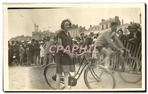 CARTE PHOTO Velo Cycle Cyclisme Enfant
