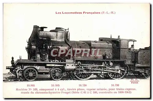 Cartes postales Train Locomotive Machine 169