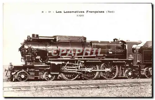 Cartes postales Train Locomotive 3 1243 Nord