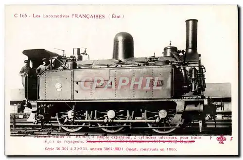 Ansichtskarte AK Train Locomotive Machine 30 305