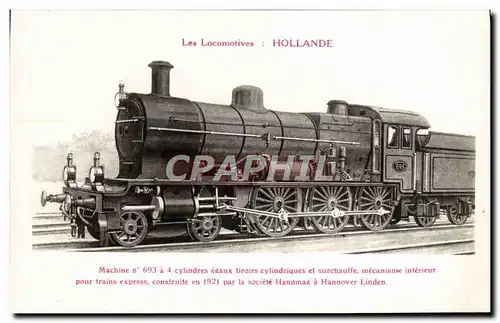 Cartes postales Train Locomotive Hollande Machine 693