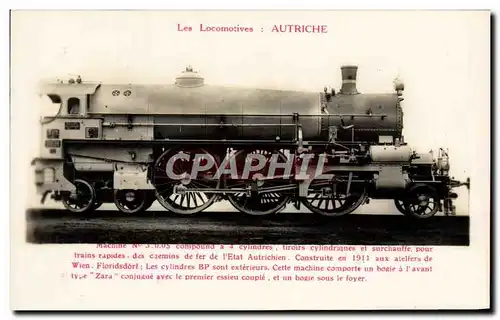 Cartes postales Train Locomotive Autriche Machine 3 0 0S