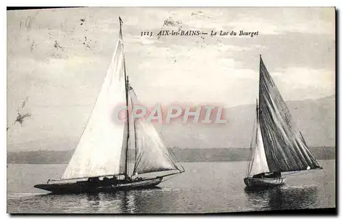Cartes postales Bateau Voilier Aix les Bains Le lac du Bourget
