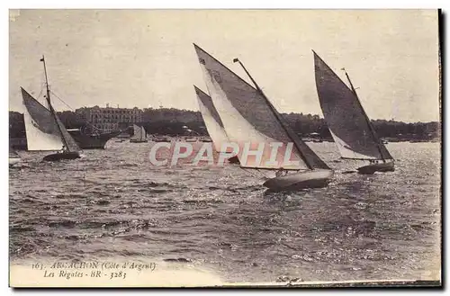 Cartes postales Bateau Voilier Arcachon Les regates