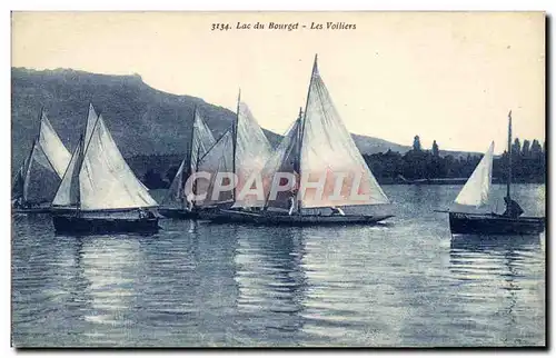 Ansichtskarte AK Bateau Voilier Lac du Bourget Les voiliers