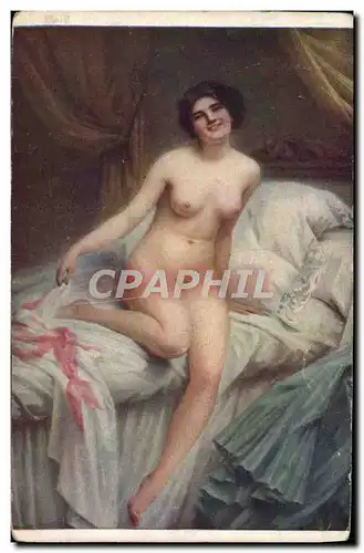 Ansichtskarte AK Femme Nu erotique Salon de Paris G de Cool L&#39eveil