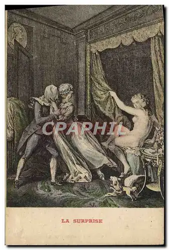 Cartes postales Femme Nu erotique la surprise