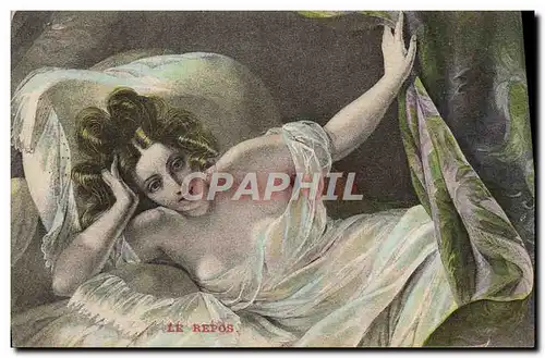 Cartes postales Femme Nu erotique Le repos
