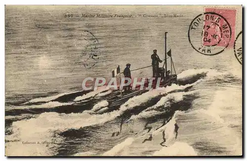 Cartes postales Bateau Sous marin Sous-marin Gymnote