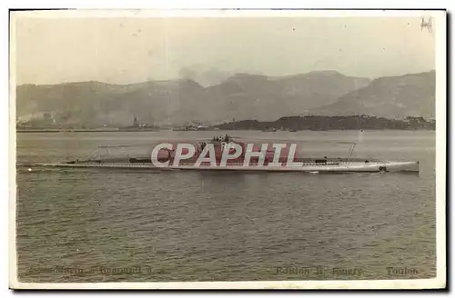 Cartes postales Bateau Sous marin Sous-marin Toulon