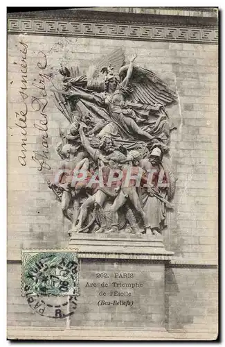 Ansichtskarte AK Paris Arc de Triomphe de l&#39Etoile Bas reliefs