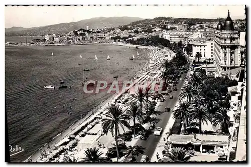 Cartes postales moderne Cannes Vue Generale sur la Plage du Suquet