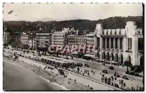 Cartes postales moderne Nice La Promenade des Anglais et le palais de la Mediterranee