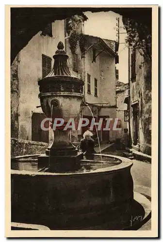 Ansichtskarte AK Saint Paul La Vieille Fontaine Femme (animee)