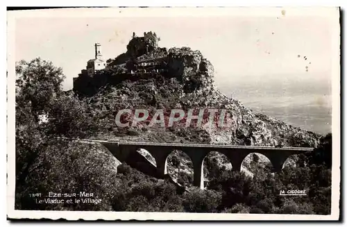 Cartes postales Eze sur Mer Le viaduc et le village