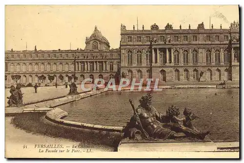 Ansichtskarte AK Versailles La Facade Sur le Parc