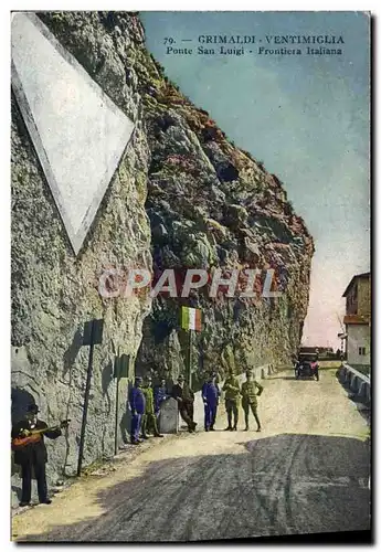 Cartes postales Douanes Grimaldi Ventimiglia Ponte San Luigi Frontiere italiana