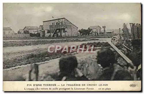 Cartes postales Fin d&#39une terreur Tragedie de Choisy le Roi L&#39attaque