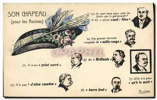 Cartes postales Chapeau pour les assises